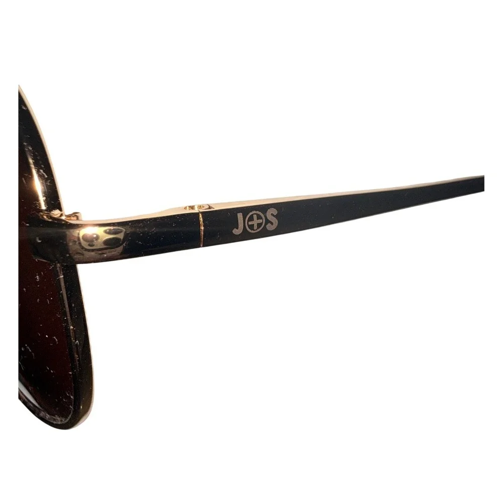 J+S Military Style Classic Aviator Sunglasses‎ Polarized UV400 Cat 3 Gold/Bronze